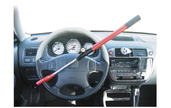 Bloqueo antirrobo universal para volante - rojo, Imagen 2
