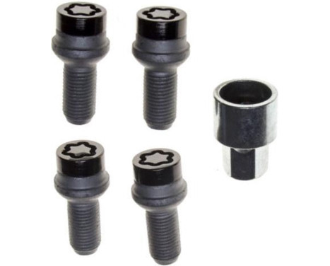 Juego de pernos de carruaje McGard negros M14x1.50