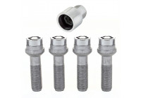 Juego de pernos de cerradura McGard M14x1,50 - Zócalo convexo R14 - Longitud 37,1 mm (cabeza de 19 mm)