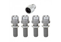 Juego de pernos de cerradura McGard M14x1,50 - Zócalo convexo R12 - Longitud 41 mm (cabeza de 17 mm)