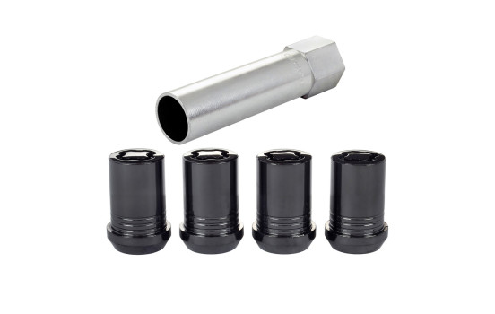 Juego de tuercas de seguridad hexagonales/afinadoras McGard M12x1,25 negras, Imagen 2