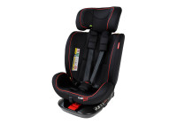 Silla de coche Carkids I-Size Darcy giratoria 360° 40-150 cm Isofix negra/roja