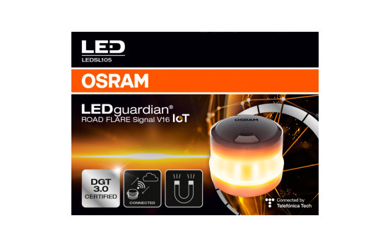 Osram LEDguardian® Road Flare Signal V16 IoT - Luz de seguridad - Homologada por la DGT 3.0, Imagen 3