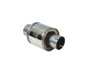 Round stainless steel silencer