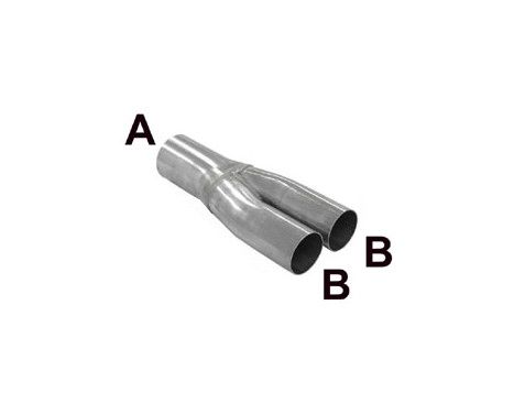 Y Tube 2.5 inch - 2 inch stainless steel