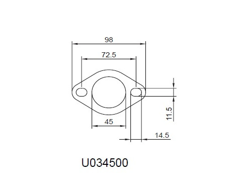 2-hole flange Incl. Gasket, Image 2