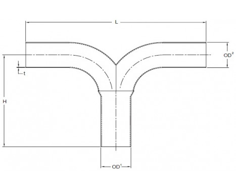 T Pipe 2.5 inch, Image 3