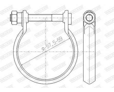 Clamp, exhaust system, Image 8