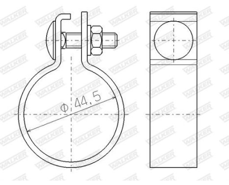 Clamp, exhaust system, Image 2