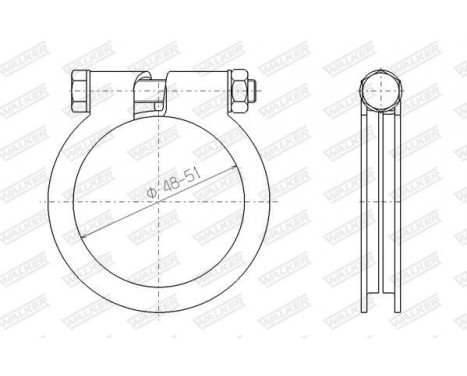 Clamp, exhaust system, Image 8