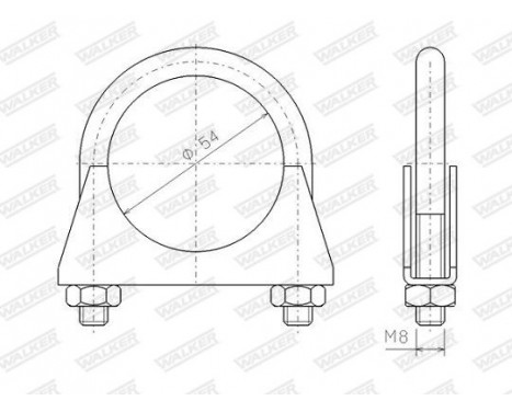 Clamp, exhaust system, Image 5