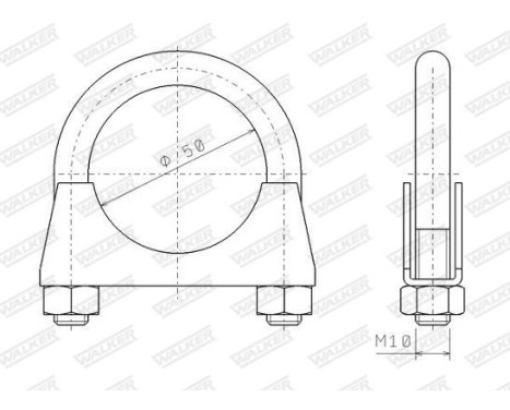 Clamp, exhaust system, Image 9