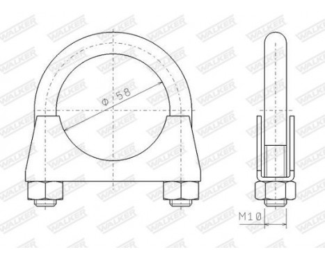 Clamp, exhaust system, Image 8