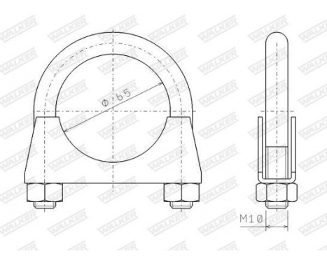 Clamp, exhaust system, Image 8