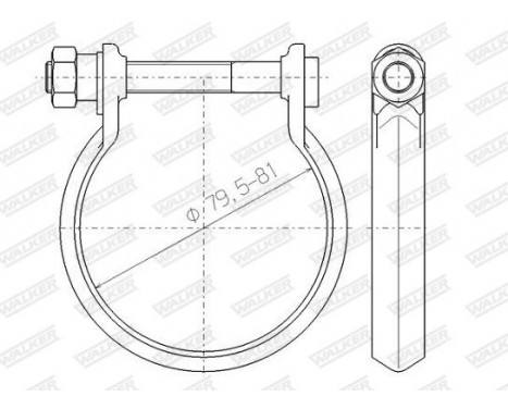 Clamp, exhaust system, Image 8