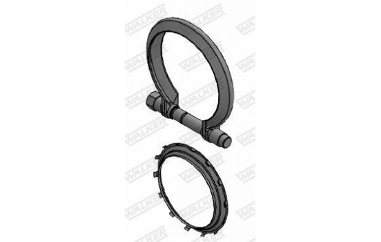 Clamp, exhaust system