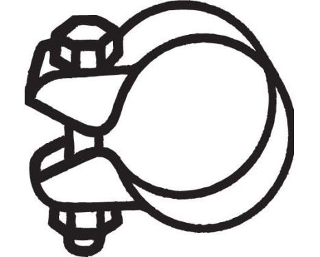 Clamp, exhaust system, Image 2