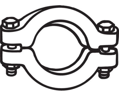 Clamp, exhaust system, Image 2