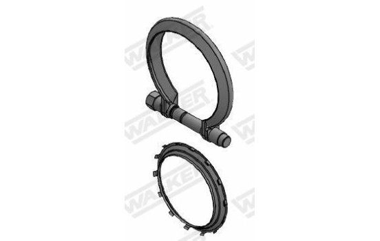 Clamp, exhaust system