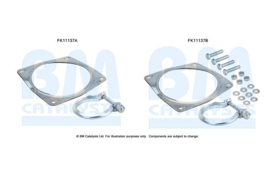 Diesel particulate filter mounting kit