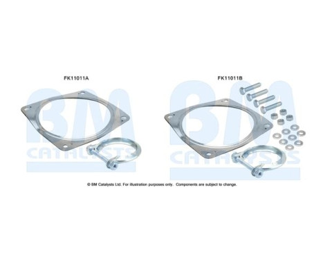 Diesel particulate filter mounting kit