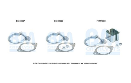 Diesel particulate filter mounting kit