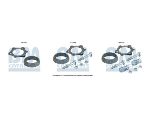 Diesel particulate filter mounting kit