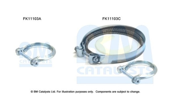 Diesel particulate filter mounting kit