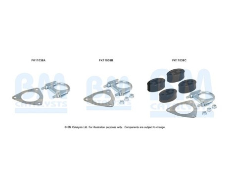 Diesel particulate filter mounting kit
