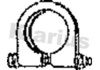 Exhaust clamp 43MM - 45MM D CLAMP