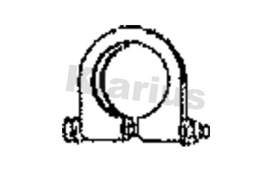 Exhaust clamp 43MM - 45MM D CLAMP