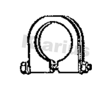 Exhaust clamp 53-55MM D