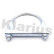 Exhaust clamp 80MM Universal 1st, Thumbnail 2