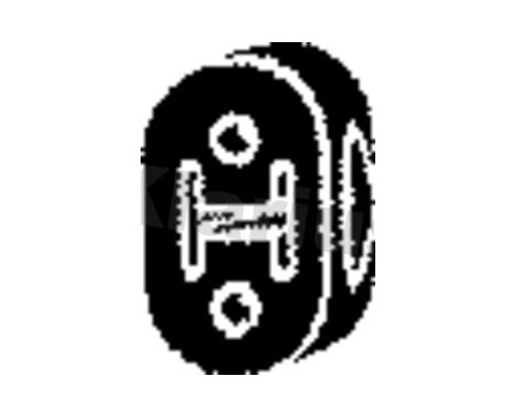 Exhaust rubber, Image 2 Exhaust rubber, Image 2