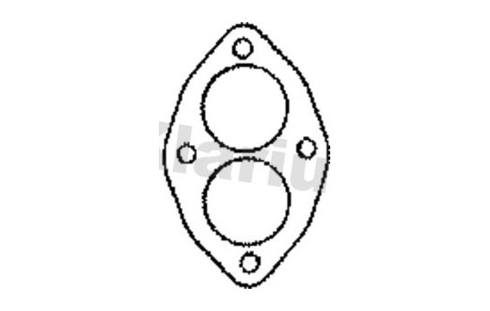 Gasket, exhaust pipe, Image 2
