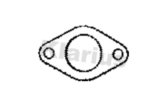 Gasket, exhaust pipe, Image 2