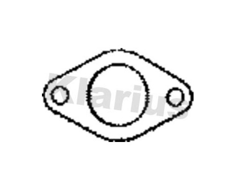 Gasket, exhaust pipe, Image 2