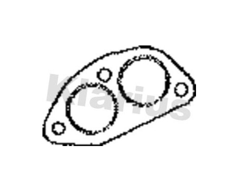Gasket, exhaust pipe, Image 2
