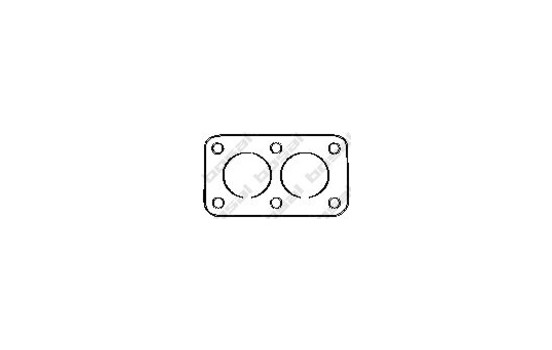 Gasket, exhaust pipe, Image 2