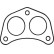 Gasket, exhaust pipe, Thumbnail 2