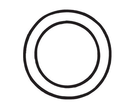 Gasket, exhaust pipe, Image 2