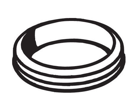 Gasket, exhaust pipe, Image 2