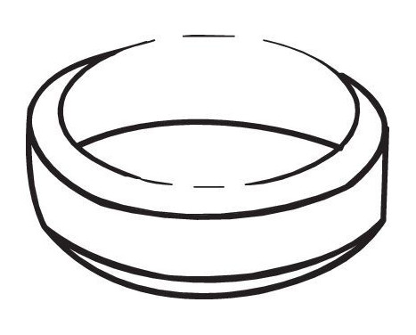 Gasket, exhaust pipe, Image 2