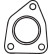 Gasket, exhaust pipe, Thumbnail 2