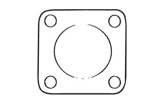 Gasket, exhaust pipe, Image 2