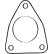 Gasket, exhaust pipe, Thumbnail 2