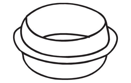 Gasket, exhaust pipe, Image 2
