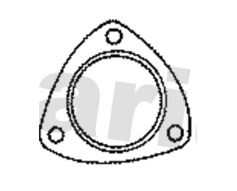 Gasket, exhaust pipe, Image 2
