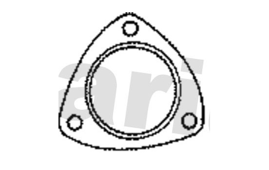Gasket, exhaust pipe, Image 2