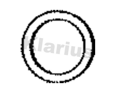 Gasket, exhaust pipe, Image 2
